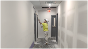 Robey Drywall professional properly sanding drywall